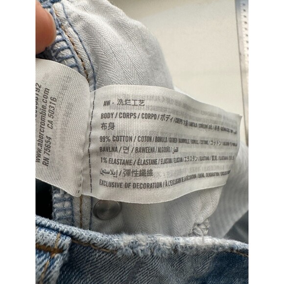 Abercrombie Curve Love The Ankle Straight Ultra High Rise Jeans Light Wash Sz 27 - Picture 6 of 6